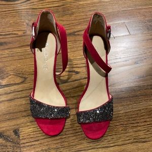 Red strap also shoes